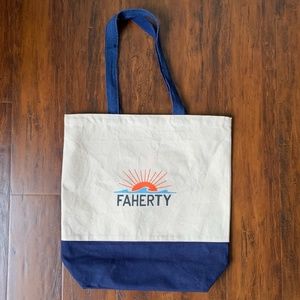 FAHERTY Canvas Tote / Beach Bag Reusable